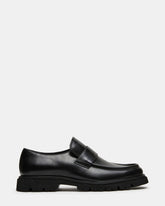 RADKIN Black Leather Slip-On Dress Men's Loafer
