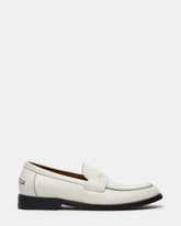 NATAN White Leather Slip-On Dress Men's Loafer