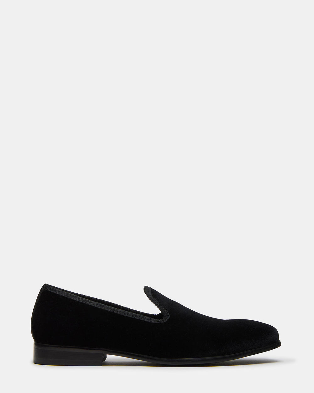 BANNOCH Black Velvet Men's Slip-On Loafer