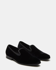 BANNOCH Black Velvet Men's Slip-On Loafer