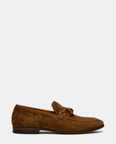 LOGAN Cognac Suede Tassel Slip-On Men's Loafer