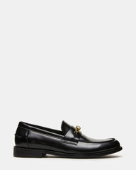 NEVINN Black Slip-On Dress Men's Loafer