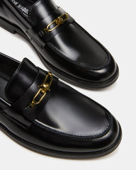NEVINN Black Slip-On Dress Men's Loafer