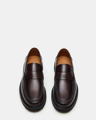 BRODIE Brown Slip-On Lug Men's Loafer