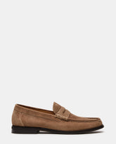HUCKLE Taupe Suede Slip-On Men's Loafer