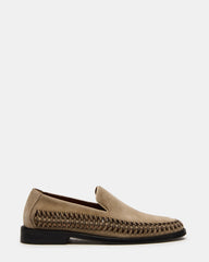 NAPOLI Sand Suede Slip-On Woven Men's Loafer