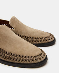 NAPOLI Sand Suede Slip-On Woven Men's Loafer