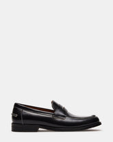 NATAN Black Leather Slip-On Dress Loafer | Men's Loafers