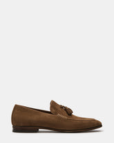 ONDRE Tan Suede Tassel Slip-On Men's Loafer
