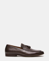 ONDRE Brown Leather Tassel Slip-On Men's Loafer