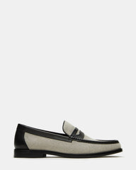 CULLEN Black/Beige Slip-On Men's Dress Loafer