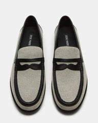 CULLEN Black/Beige Slip-On Men's Dress Loafer