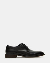 LELAND Black Leather Lace-Up Men's Dress Shoe