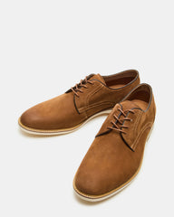 ALVAREZ Tan Nubuck Lace-Up Men's Dress Shoe