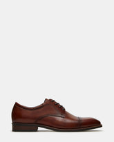 HASEN Tan Leather Men's Lace-Up Dress Shoe