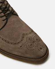 ESTEBAN Grey Lace-Up Perforated Oxford Men's Dress Shoe