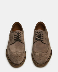 ESTEBAN Grey Lace-Up Perforated Oxford Men's Dress Shoe