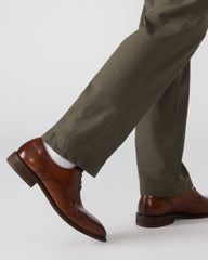 LELAND Tan Leather Lace-Up Men's Dress Shoe