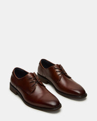 LELAND Tan Leather Lace-Up Men's Dress Shoe