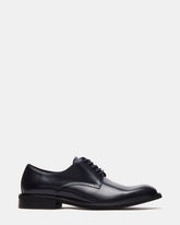 HADAR Navy Box Leather Lace-Up Oxford Dress Shoe | Men's Dress Shoes