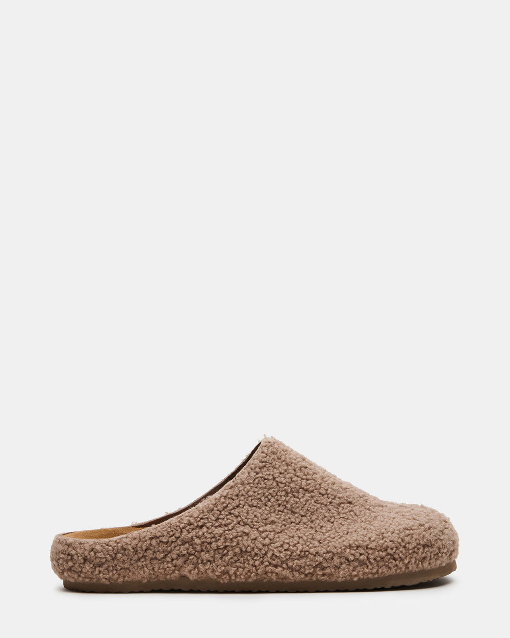 WENDELIN Taupe Faux Shearling Footbed Slip-On Men's Casual Clog