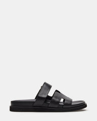 MAIVEN Black Leather Men's Fisherman Sandal