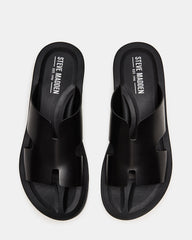 SPLASH Tan Leather Men's Flat Slip-On Sandal