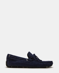 AMALFI Navy Suede Slip-On Men's Casual Loafer