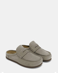 WYATT Taupe Suede Slip-On Clog Men's Casual