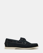 ZEPHYR Navy Slip-On Men's Boat Shoe Loafer