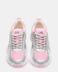 Kids' SPEDSTR Pink Low-Top Lace-Up Girls' Sneaker