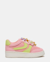Toddlers' JERSEY Lime/Pink Low-Top Platform Girls' Sneaker