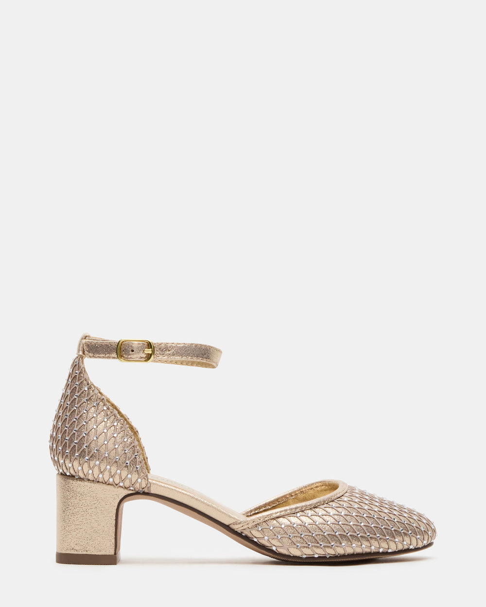 Kids' PRETTYY Gold Girls' Block Heel