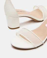 Kids' CARRSON Mesh White Girls' Dress Heel