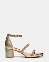 Kids' SIZZLE Gold Girls' Strappy Block Heel