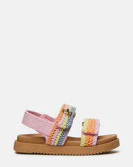 Toddlers' MONA Pastel Multi Girls' Flatform Sandal