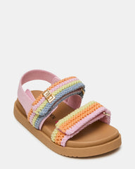 Toddlers' MONA Pastel Multi Girls' Flatform Sandal