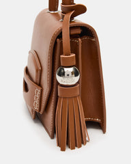 PREPPY Bag Toffee Structured Top-Handle Penny Loafer Crossbody Handbag