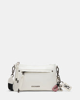 JONY Bag White Top-Zipper Crossbody Handbag