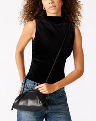 HAILEE Black Women's Soft Clutch Handbag