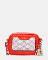 JELLY Bag Red Clear Camera Crossbody Handbag