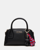 MELODIE Bag Black Dome Satchel Top-Handle Crossbody Handbag