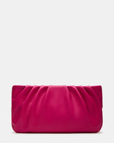 NIKA Fuchsia Women's Pleated Crossbody Clutch Handbag