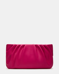 NIKA Fuchsia Women's Pleated Crossbody Clutch Handbag