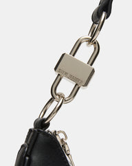 LOHAN Bag Black Structured Hobo Shoulder Handbag