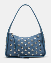 CHEYANN Bag Light Blue Hobo Dome-Studded Shoulder Strap Women's Handbag