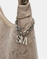 AMARI Bag Sand Snake Shoulder Strap Handbag