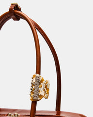 CANDICE Bag Rust Shoulder Strap Box Satchel Handbag