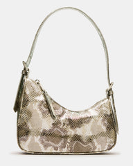 SMITH Bag Silver Snake Asymmetric Shoulder Handbag