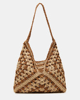 BORA Natural Multi Women's Raffia Hobo Shoulder Bag